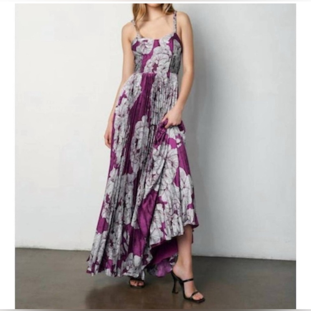 NEW HUTCH linny dress in floral‎ purple size 6 NWT
